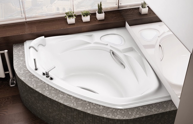 Maax Aerofeel Infinity Tub, Air Jet Tub, Air Massage Tub, Corner Bathtub,  Two Person Tubs,Spa Tub